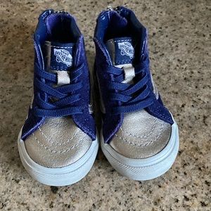 Vans High Top Baby shoes size 4.5